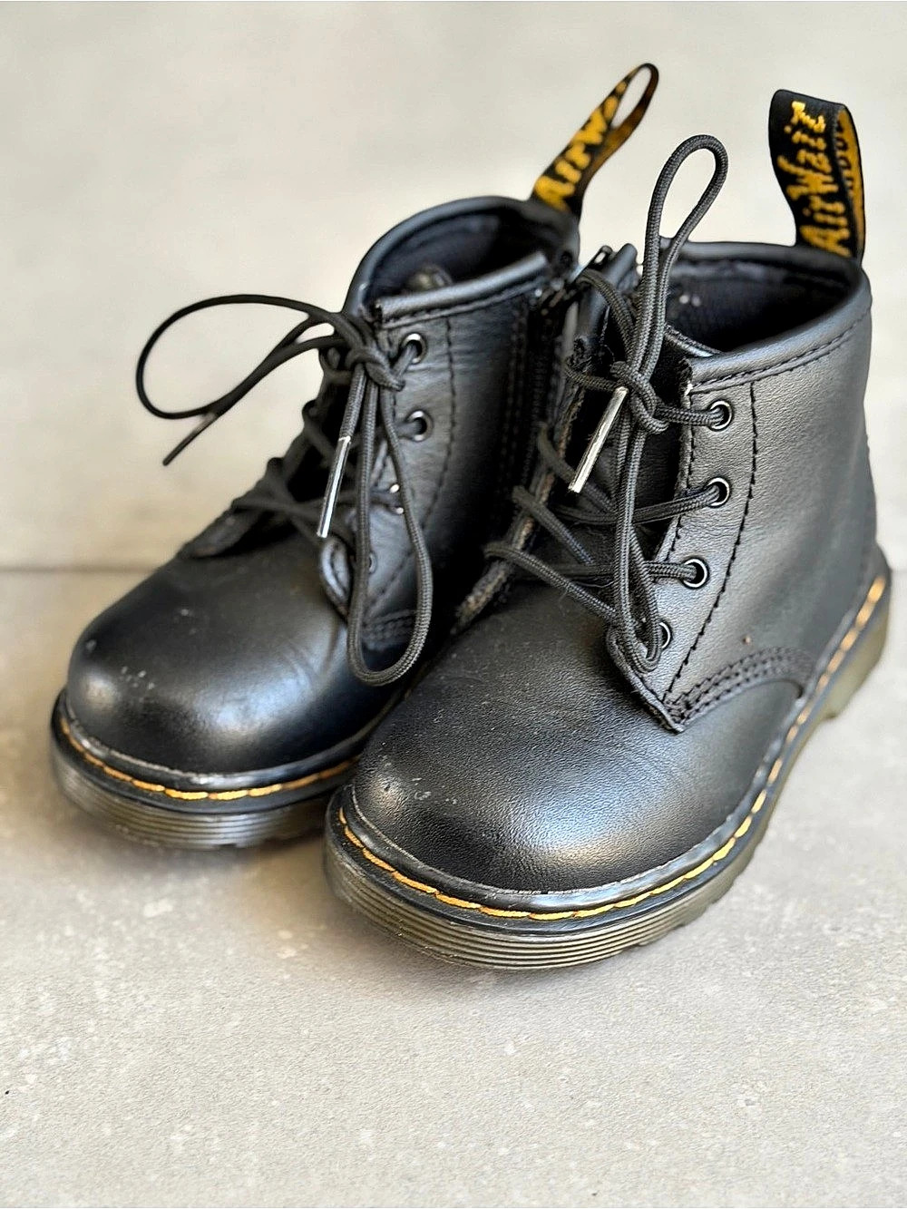 Dr. Martens Toddler Leather Lace Up Boots